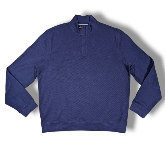 NWOT JOS A BANK 1/4 ZIP POLO SWEATER - Picture 1 of 7